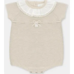 Martin Aranda Baby One-Pieces*- Baby Short Knit Romper Volterra, Lavanda