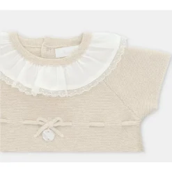 Martin Aranda Baby One-Pieces*- Baby Short Knit Romper Volterra, Lavanda