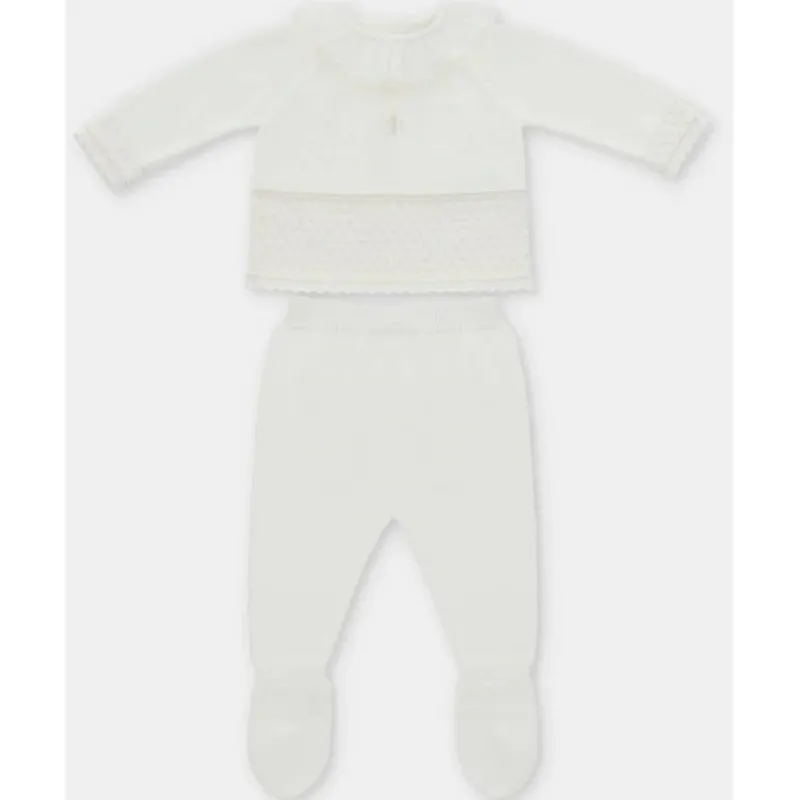 Martin Aranda Take Me Home Outfits*- 2Pk Set Sweater & Leggings Knit Albi, Blanco Roto