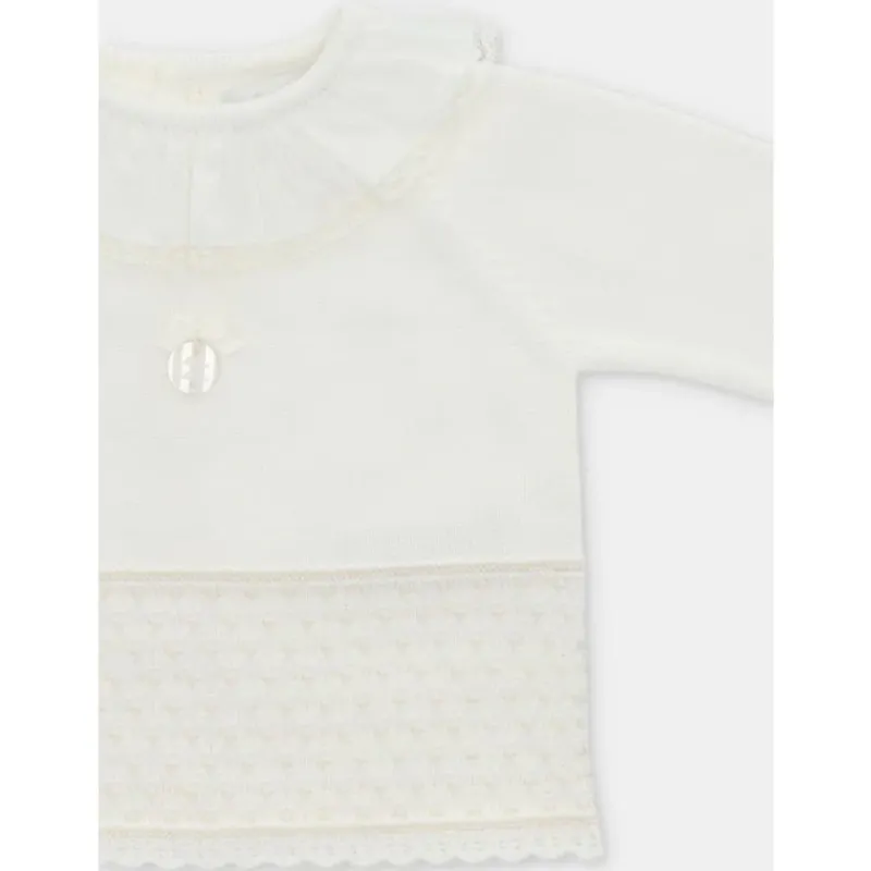 Martin Aranda Take Me Home Outfits*- 2Pk Set Sweater & Leggings Knit Albi, Blanco Roto