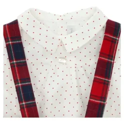 Martin Aranda Christmas Clothing|Baby Sets*- Set Shirt & Bloomer Woven Boy Natale, Red/White