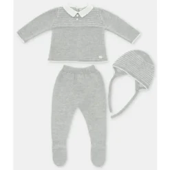 Martin Aranda Take Me Home Outfits*- Take Me Home Set Sweater, Leggings & Bonnet Neck Glace, Light Blue