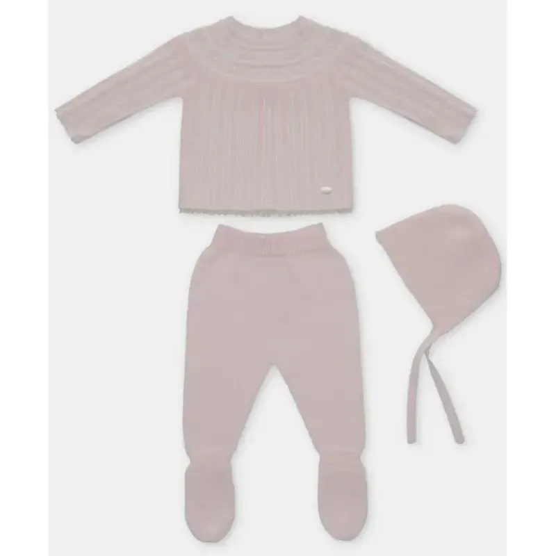 Martin Aranda Take Me Home Outfits*- Take Me Home Set Sweater, Leggings & Bonnet Dolcezza, Light Pink