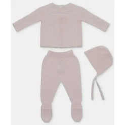 Martin Aranda Take Me Home Outfits*- Take Me Home Set Sweater, Leggings & Bonnet Dolcezza, Light Pink
