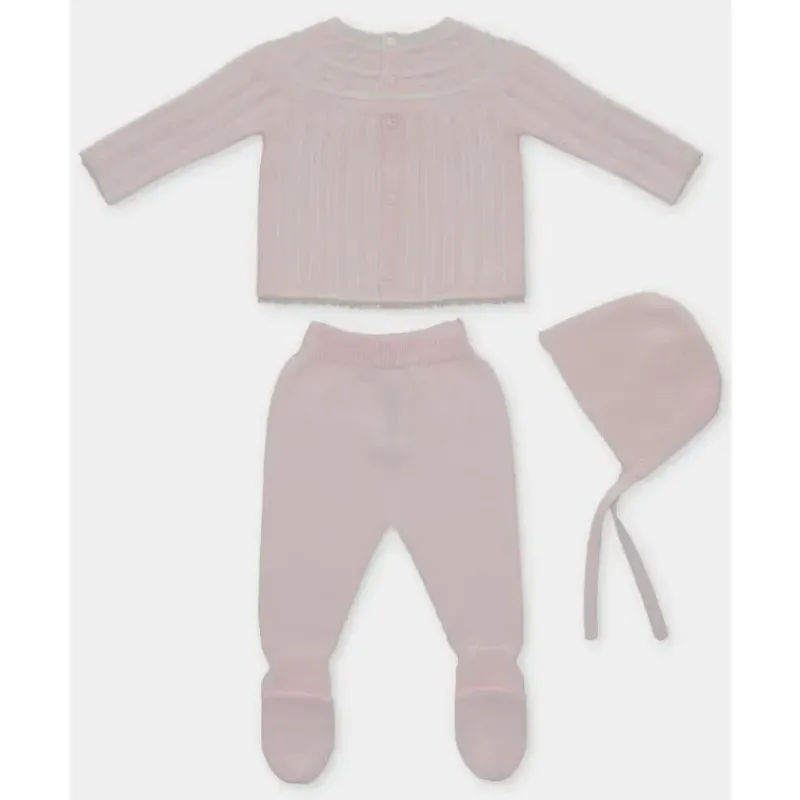 Martin Aranda Take Me Home Outfits*- Take Me Home Set Sweater, Leggings & Bonnet Dolcezza, Light Pink
