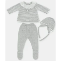 Martin Aranda Take Me Home Outfits*- Take Me Home Set Sweater, Leggings & Bonnet Flounce Glace, Light Pink