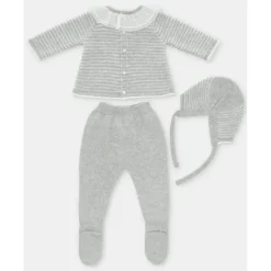 Martin Aranda Take Me Home Outfits*- Take Me Home Set Sweater, Leggings & Bonnet Flounce Glace, Light Pink