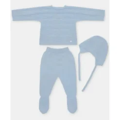 Martin Aranda Take Me Home Outfits*- Take Me Home Set Sweater, Leggings & Bonnet Dolcezza, Light Blue
