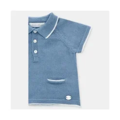 Martin Aranda Baby Sets*- 2Pk Short Set Polo & Bloomer Noto, Blue Francia