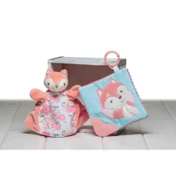 Mary Meyer Toys For 0-12 Months|Gift For Baby*- Crinkle Teether Toy with Baby Paper and Squeaker, Sweet n Sassy Fox