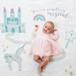 Mary Meyer Birthday Party*- Lulujo Baby’s First Year Blanket & Cards Set, “Something Magical”