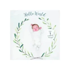 Mary Meyer Birthday Party*- Lulujo Baby’s First Year Blanket & Cards Set, “Hello World”