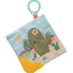 Mary Meyer Toys For 0-12 Months|Gift For Baby*- Sweet Soothie Crinkle Teether Toy with Baby Paper and Squeaker, Cactus