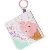 Mary Meyer Toys For 0-12 Months|Gift For Baby*- Sweet Soothie Crinkle Teether Toy with Baby Paper and Squeaker, Sprinkles Ice Cream