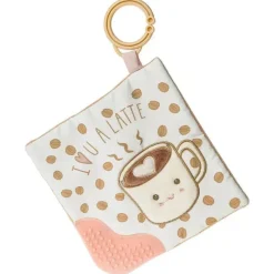 Mary Meyer Toys For 0-12 Months|Gift For Baby*- Sweet Soothie Crinkle Teether Toy with Baby Paper and Squeaker, Latte