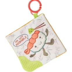 Mary Meyer Toys For 0-12 Months|Gift For Baby*- Sweet Soothie Crinkle Teether Toy with Baby Paper and Squeaker, Sushi