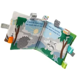 Mary Meyer Gift For Baby|Books For Babies*- Taggies Touch & Feel Soft Cloth Book with Crinkle Paper & Squeaker, Heather Hedgehog