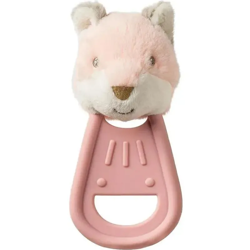 Mary Meyer Toys For 0-12 Months|Gift For Baby*- Teething Toys Simply Silicone Teether with Soft Toy, 6-Inches, Fox