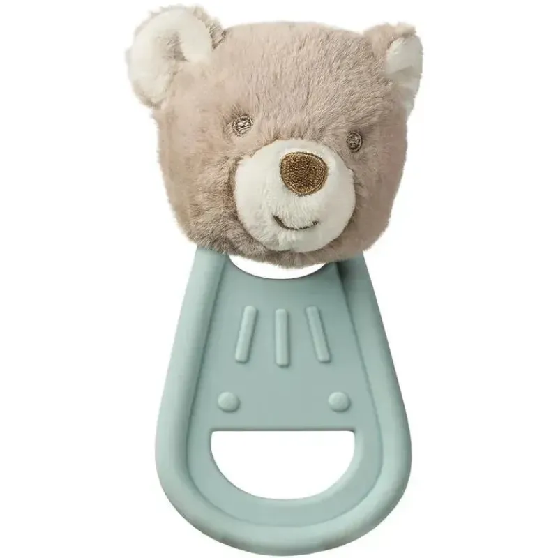 Mary Meyer Toys For 0-12 Months|Gift For Baby*- Teething Toys Simply Silicone Teether with Soft Toy, 6-Inches, Bear
