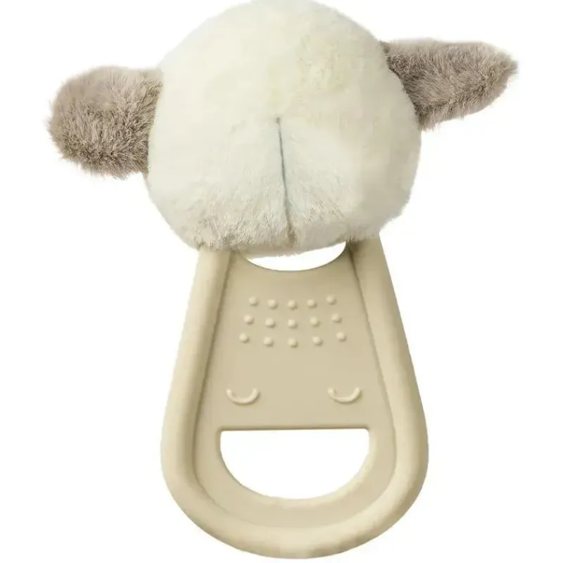 Mary Meyer Toys For 0-12 Months|Gift For Baby*- Teething Toys Simply Silicone Teether with Soft Toy, 6-Inches, Lamb