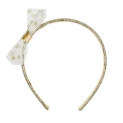 Mastoys Baby Hair Accessories|Mickey & Minnie*- Hair Accessories Headband Gold Bow, Minnie