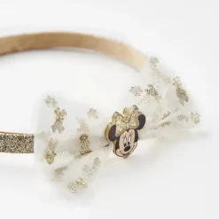 Mastoys Baby Hair Accessories|Mickey & Minnie*- Hair Accessories Headband Gold Bow, Minnie
