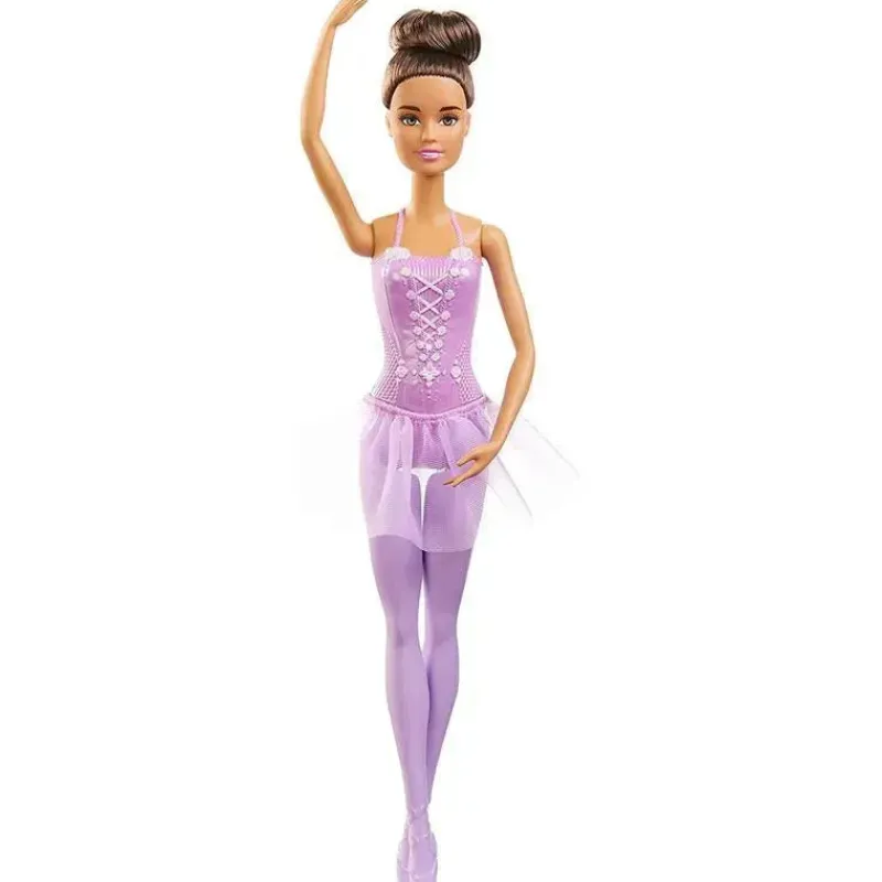 Fisher-Price Barbie|Pretend Play*Mattel - Barbie Ballerina Doll, Brunette, Purple Tutu