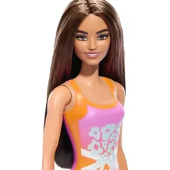 Fisher-Price Barbie|Dolls*Mattel - Barbie Beach Doll with Orange Swimsuit