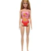 Fisher-Price Barbie|Dolls*Mattel - Barbie Beach Doll with Pink Swimsuit