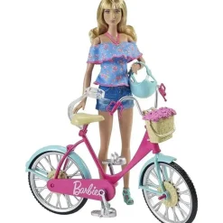 Fisher-Price Barbie*Mattel - Barbie Bicycle with Basket of Flowers