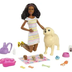 Fisher-Price Barbie*Mattel - Barbie Brunette Doll with Mommy Dog
