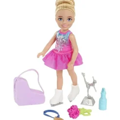 Fisher-Price Barbie*Mattel - Barbie Chelsea Blonde Ice Skater Doll