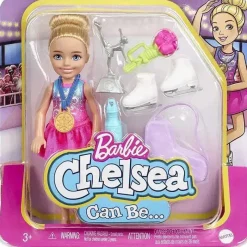 Fisher-Price Barbie*Mattel - Barbie Chelsea Blonde Ice Skater Doll