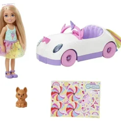 Mattel Barbie*- Barbie Club Chelsea Doll & Unicorn Car