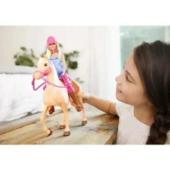 Fisher-Price Barbie|Pretend Play*Mattel - Barbie Doll & Horse Set