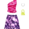 Fisher-Price Barbie|Dolls Accessories*Mattel - Barbie Fashion Pack of Doll Clothes, Complete Look Set with Pink Top and Purple Skirt