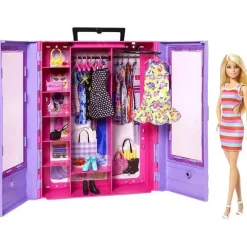 Fisher-Price Barbie|Pretend Play*Mattel - Barbie Fashionistas Ultimate Closet with Barbie Clothes