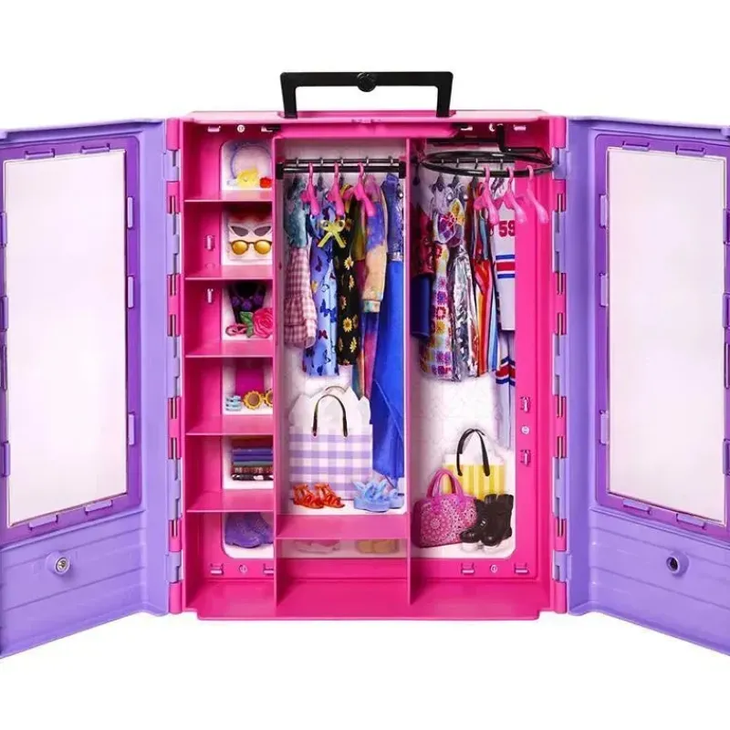 Fisher-Price Barbie|Pretend Play*Mattel - Barbie Fashionistas Ultimate Closet with Barbie Clothes