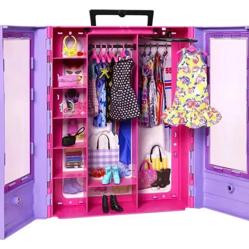 Fisher-Price Barbie|Pretend Play*Mattel - Barbie Fashionistas Ultimate Closet with Barbie Clothes