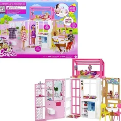 Fisher-Price Barbie*Mattel - Barbie FURNISHED House PLAYSET
