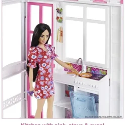 Fisher-Price Barbie*Mattel - Barbie FURNISHED House PLAYSET