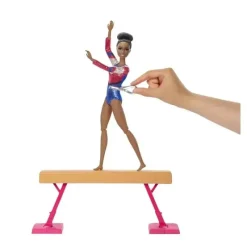 Mattel Barbie*- Barbie Gymnastics Playset: Brunette Barbie Doll