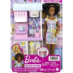 Fisher-Price Barbie*Mattel - Barbie Ice Cream Shop Playset with Brunette Doll