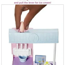 Fisher-Price Barbie*Mattel - Barbie Ice Cream Shop Playset with Brunette Doll
