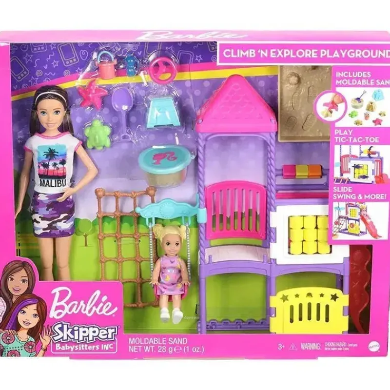 Mattel Barbie*- Barbie Skipper Babysitters Inc. Climb 'N Explore Playground Playset