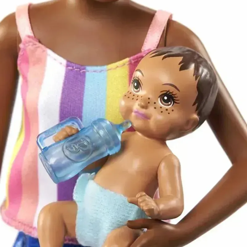 Mattel Barbie|Dolls*- Barbie Skipper Babysitters Doll & Accessories Set (Brunette Doll)