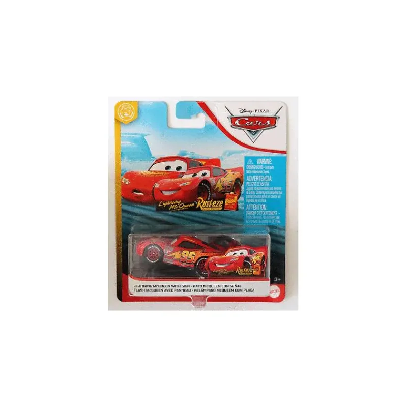 Mattel Cars*- Car Characters Brand Lightning Mcqueen With Sign