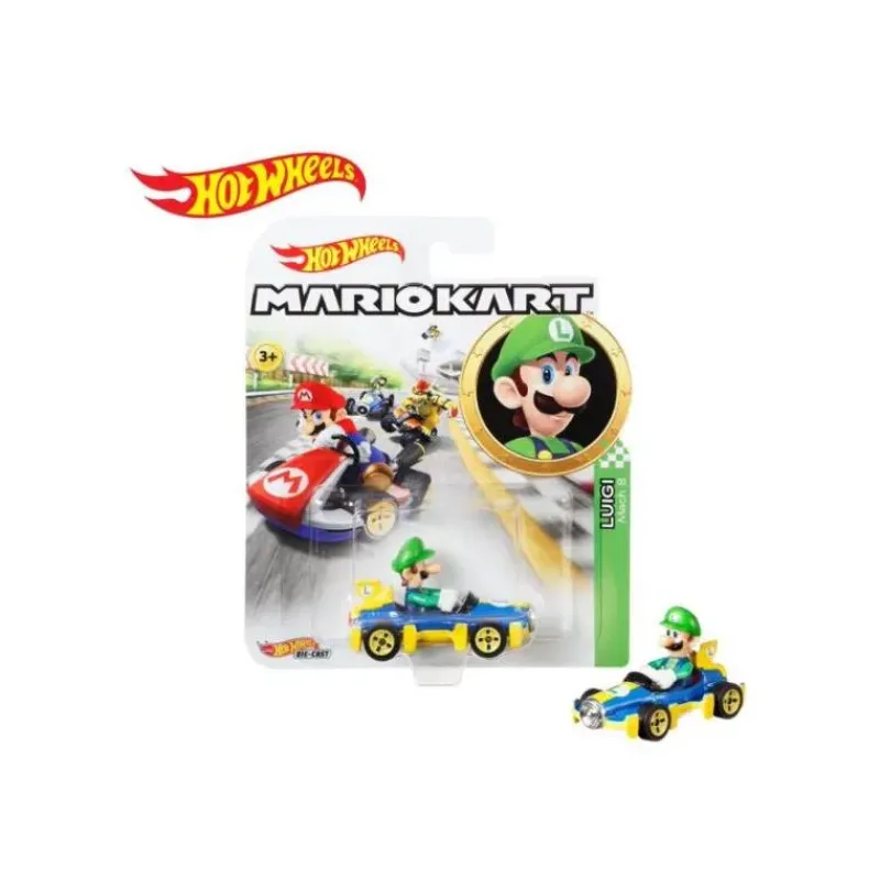 Mattel Cars|Cars, Trucks & Trains*- Hot Wheels Mariokart Cars, Luigi