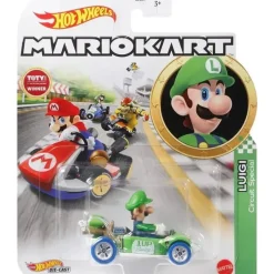 Mattel Cars|Cars, Trucks & Trains*- Hw Mario Kart, Luigi Circuit Special