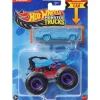 Mattel Cars|Cars, Trucks & Trains*- Hw Mt Die-Cast & Truck Scordpedo And Crushed Wagon - Flat Iron
